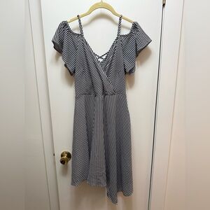 Maurices Black and White Striped Dress